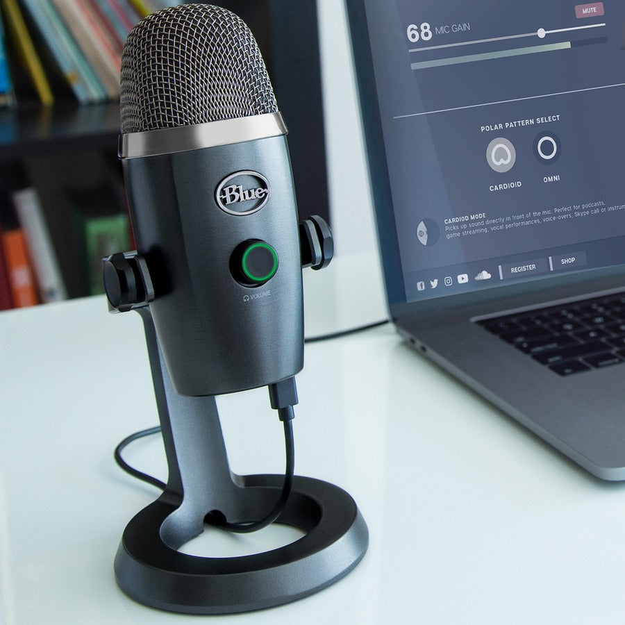 Logitech Yeti Nano USB Mic Shadow Gray