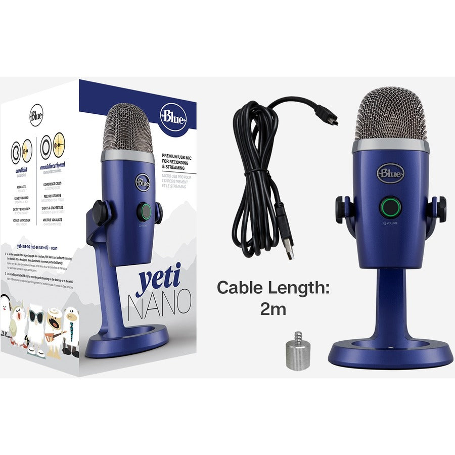 Logitech  Yeti Nano - Vivid Blue